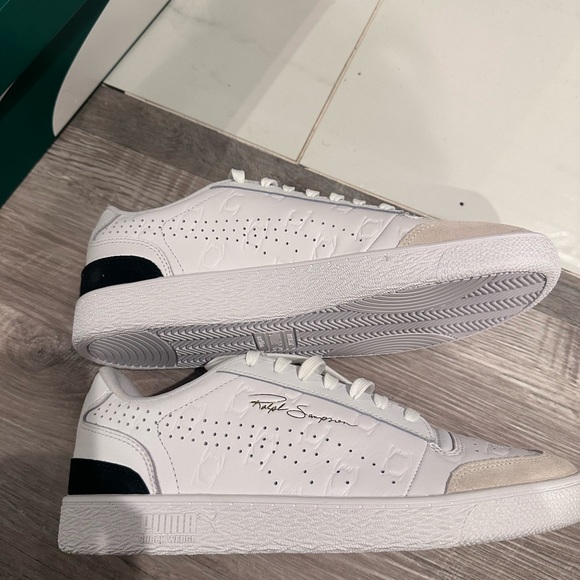 Puma Ralph Sampson Lo Pivot in White Marshmallow Black - Picture 5 of 8